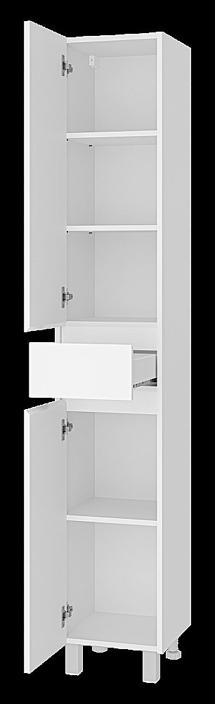 Пенал напольный Misty Алиса 35 Э-Али0501-01 белый для ванной в интернет-магазине сантехники Sanbest