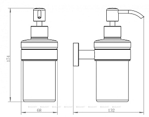 Диспенсер Aquanet 4581 264908 купить в интернет-магазине сантехники Sanbest