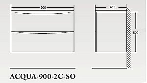 Тумба с раковиной BelBagno ACQUA 90 Rovere Vintage Bianco для ванной в интернет-магазине Sanbest