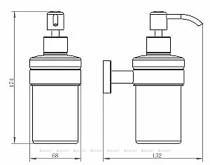 Диспенсер Aquanet 4581 264908 купить в интернет-магазине сантехники Sanbest