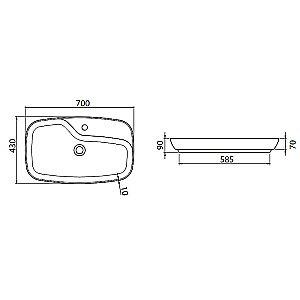 Раковина Allen Brau Liberty 2 70 4.32011.AN антрацит матовый купить в интернет-магазине Sanbest