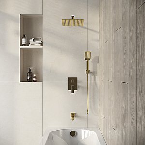 Душевая система Grossman Style 501.K35.05.320 золото сатиновый купить в интернет-магазине сантехники Sanbest