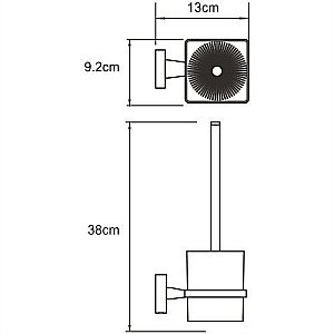 Ёршик для туалета WasserKRAFT Dill K-3927 купить в интернет-магазине сантехники Sanbest