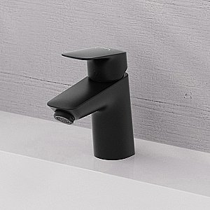 Смеситель для раковины Hansgrohe Logis 71077670 черный матовый купить в интернет-магазине сантехники Sanbest