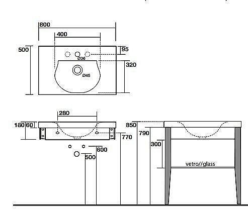 Раковина Kerasan Bentley 80 3930 bi*1 белая купить в интернет-магазине Sanbest