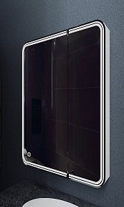 Зеркальный шкаф с подсветкой Art&Max VERONA AM-Ver-700-800-2D-DS-F в ванную от интернет-магазине сантехники Sanbest