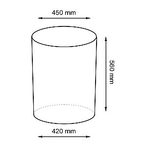 Корзина для белья WasserKRAFT Bever 240 WB-240-L темно-коричневый купить в интернет-магазине сантехники Sanbest