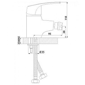Смеситель для биде Rossinka D D40-51 купить в интернет-магазине сантехники Sanbest