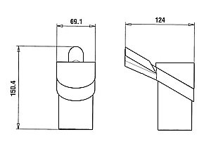 Стакан для зубных щеток Paini Morgana 73OP041VR золото купить в интернет-магазине сантехники Sanbest