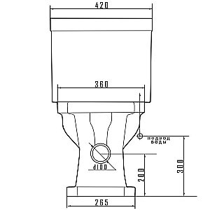 Унитаз-компакт Caprigo TEMPO 4713 с бачком купить в интернет-магазине Sanbest