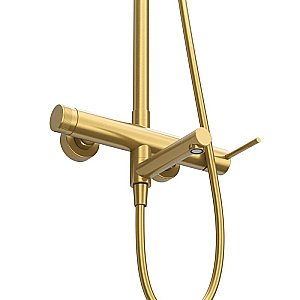 Душевая система Cezares RELAX-CVD-BORO брашированное золото купить в интернет-магазине сантехники Sanbest