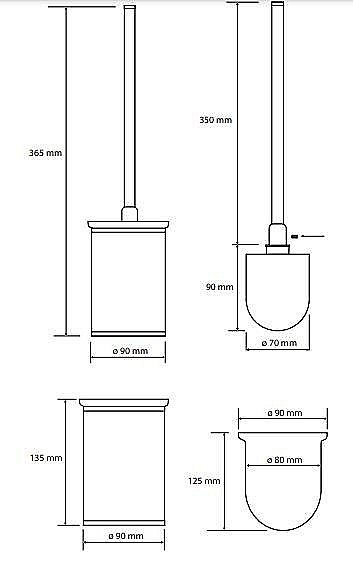 Ершик для туалета Bemeta Omega 104913152 хром купить в интернет-магазине сантехники Sanbest