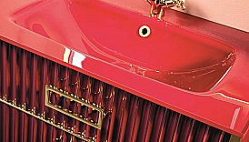 Раковина-моноблок Armadi Art 80 стекло бордо купить в интернет-магазине сантехники Sanbest