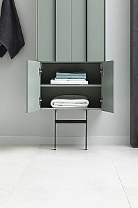 Пенал Allen Brau REALITY 1.32003.CGM 60  олива матовая для ванной в интернет-магазине сантехники Sanbest