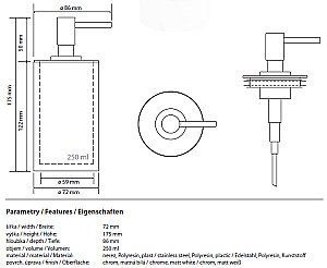 Диспенсер Bemeta Gamma 145709324 белый купить в интернет-магазине сантехники Sanbest