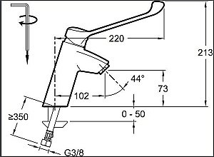 Cмеситель для раковины Jacob Delafon EASY E18162-CP купить в интернет-магазине сантехники Sanbest