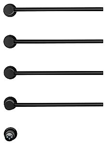 Полотенцесушитель электрический встраиваемый WONZON & WOGHAND HAMBURG, Черный матовый (WW-AL314-MB) купить в интернет-магазине сантехники Sanbest