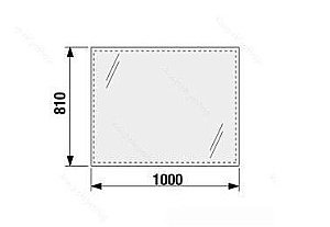 Зеркало Jika Clear 4.5576.1 100x81 в ванную от интернет-магазине сантехники Sanbest