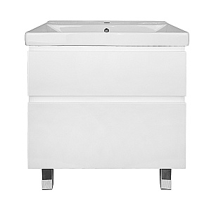 Тумба с раковиной Tempo Azario Мила 70Н CS00092800 белая матовая для ванной в интернет-магазине Sanbest