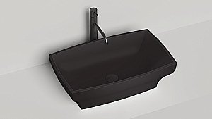 Раковина накладная Salini GLORIA 04 1102204MF 60 из искусственного камня S-Stone, матовая, цвет по RAL полностью купить в интернет-магазине Sanbest