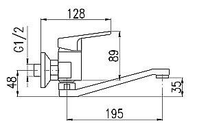 Смеситель для кухни Rav-Slezak Colorado CO101.5/26CMATC черный/хром купить в интернет-магазине сантехники Sanbest