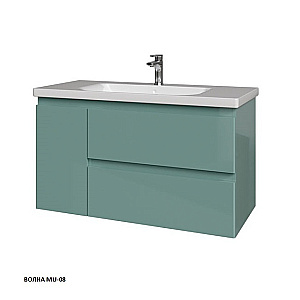 Тумба с раковиной Caprigo Forte 100 два ящика, одна дверь слева, цвет на выбор для ванной в интернет-магазине Sanbest