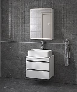 Зеркальный шкаф VIGO Geometry zsh.GEO.60.El купить в интернет-магазине сантехники Sanbest