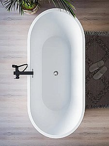 Ванна акриловая CeruttiSpa RESIA 160x75 белая купить в интернет-магазине Sanbest