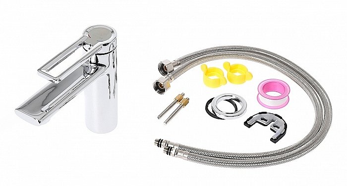 Смеситель для раковины Orange Splito M36-021cr хром купить в интернет-магазине сантехники Sanbest