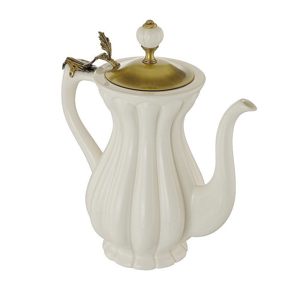 Кувшин Migliore Olivia 24922 белый/бронза купить в интернет-магазине сантехники Sanbest