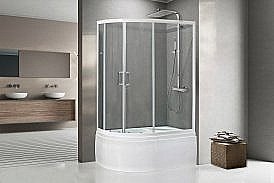 Душевой уголок Royal Bath RB8120BK-T-R 120х80 прозрачный правый купить в интернет-магазине сантехники Sanbest