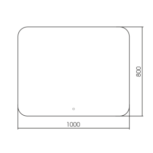 Зеркало с подсветкой ART&MAX MODICA AM-Mod-1000-800-DS-F в ванную от интернет-магазине сантехники Sanbest