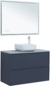 Тумба с раковиной Aquanet Арт 100 маренго для ванной в интернет-магазине Sanbest