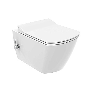 Унитаз подвесной Creavit Elegant EG321-34CB00E-0002 белый, безободковый, с функцией биде купить в интернет-магазине Sanbest