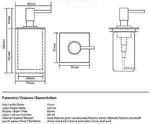 Диспенсер Bemeta Gamma 145709314 белый купить в интернет-магазине сантехники Sanbest