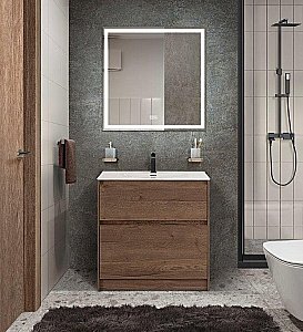 Тумба с раковиной BelBagno Kraft 39 800 Rovere Tabacco для ванной в интернет-магазине Sanbest