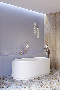 Акриловая ванна Cezares LUX 170х82 CZR-LUX-CENTRAL-170-82-58-MATT белая матовая купить в интернет-магазине Sanbest