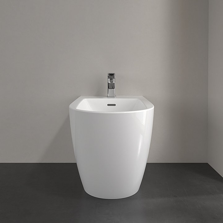 Биде напольное Villeroy&Boch Subway 3.0 44710001 альпийский белый купить в интернет-магазине Sanbest