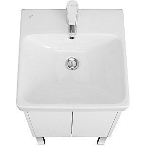 Тумба с раковиной Акватон Сканди Doors 45 белая для ванной в интернет-магазине Sanbest