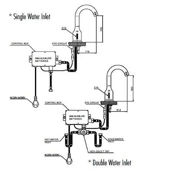 Смеситель для раковины GPD PHOTOCELL FLB11 купить в интернет-магазине сантехники Sanbest