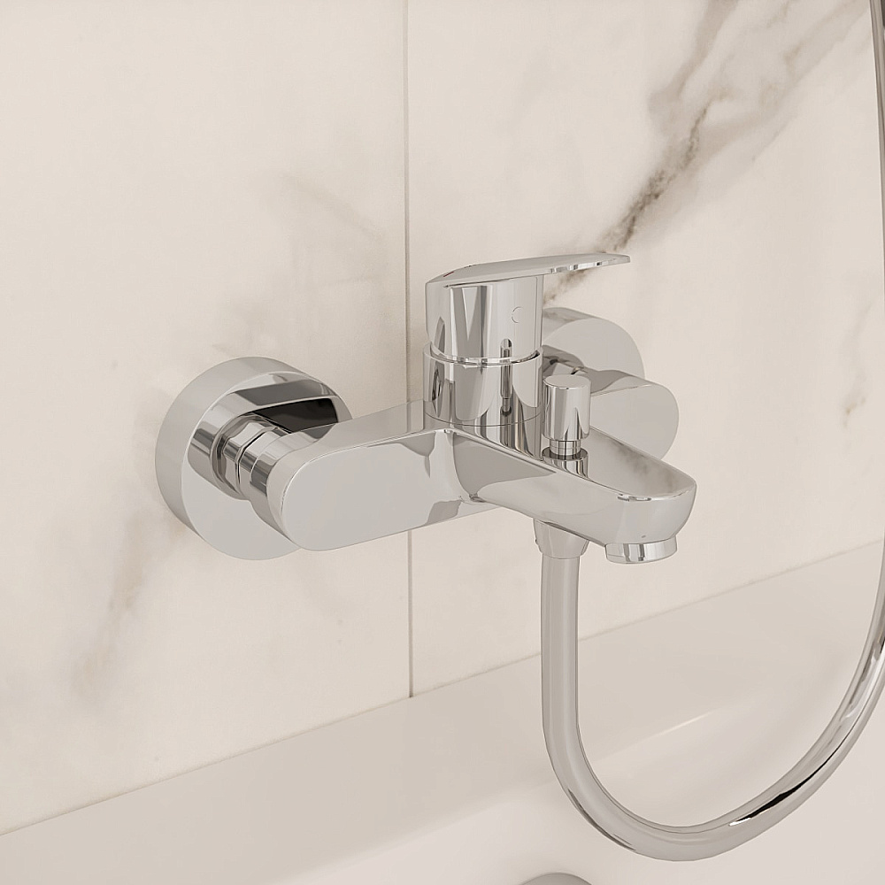 Смеситель для ванны VitrA Flow Round A43057EXP1 хром купить в интернет-магазине сантехники Sanbest