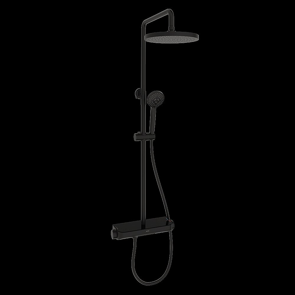Душевая система Sancos Teo SC11002MB черный матовый купить в интернет-магазине сантехники Sanbest
