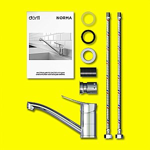 Смеситель для раковины Dorff Norma D1000000 хром купить в интернет-магазине сантехники Sanbest