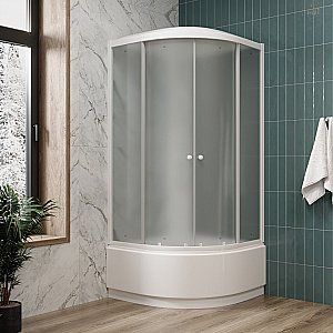 Душевая кабина Parly Tomorrow EF821, ABS-поддон, верхний тропический душ, белая купить в интернет-магазине Sanbest