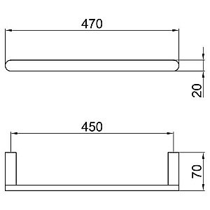 Держатель для полотенец Webert Living LV500501015 купить в интернет-магазине сантехники Sanbest