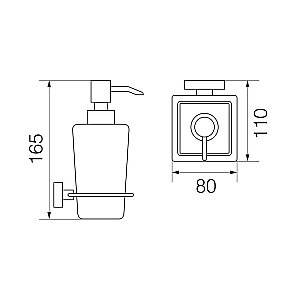 Диспенсер для жидкого мыла Veragio Ramba VR.RMB-4970.CR купить в интернет-магазине сантехники Sanbest
