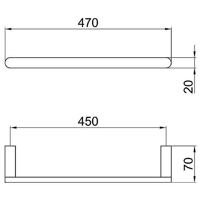 Держатель для полотенец Webert Living LV500501015 купить в интернет-магазине сантехники Sanbest