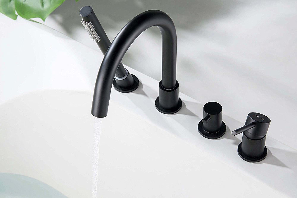 Смеситель на борт ванны Aquatek Европа AQ1348MB черный матовый купить в интернет-магазине сантехники Sanbest