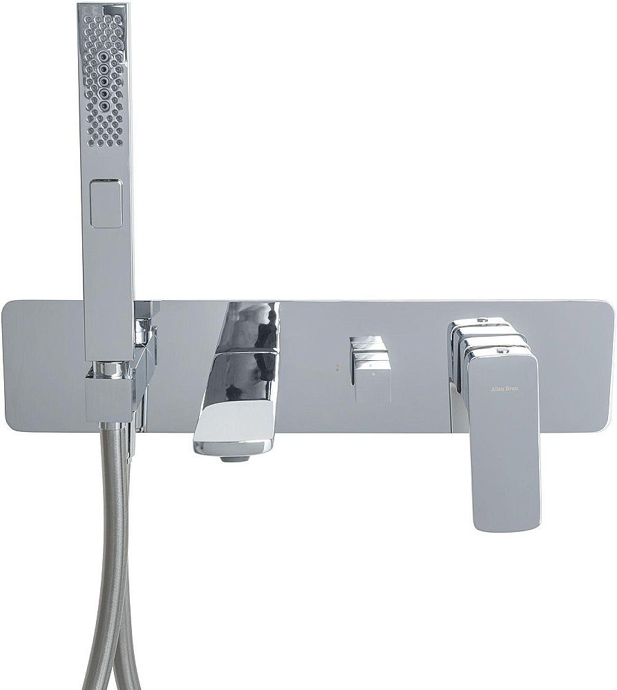 Смеситель для ванны Allen Brau Infinity 5.21007-BN никель брашированный купить в интернет-магазине сантехники Sanbest