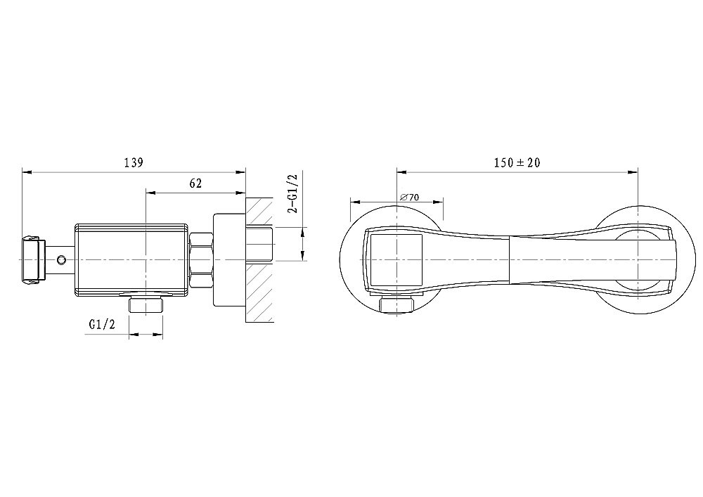 Смеситель для душа WONZON & WOGHAND TRIUMPH WW-564101-CR хром купить в интернет-магазине сантехники Sanbest